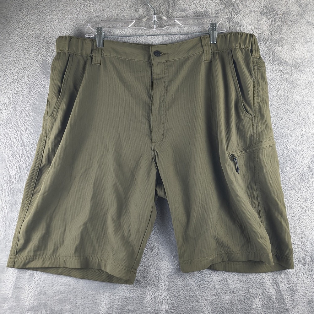 Wrangler Shorts Mens SZ 40  Green Performance Comfort Flex Cargo Outdoors Hiking